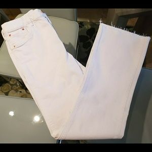 Zara TRF Denim - Mid Rise Cropped Flare